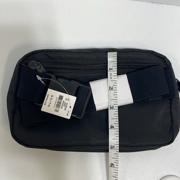 PINK Victorias Secret belt bag in canvas black sling - Picture 7 of 8